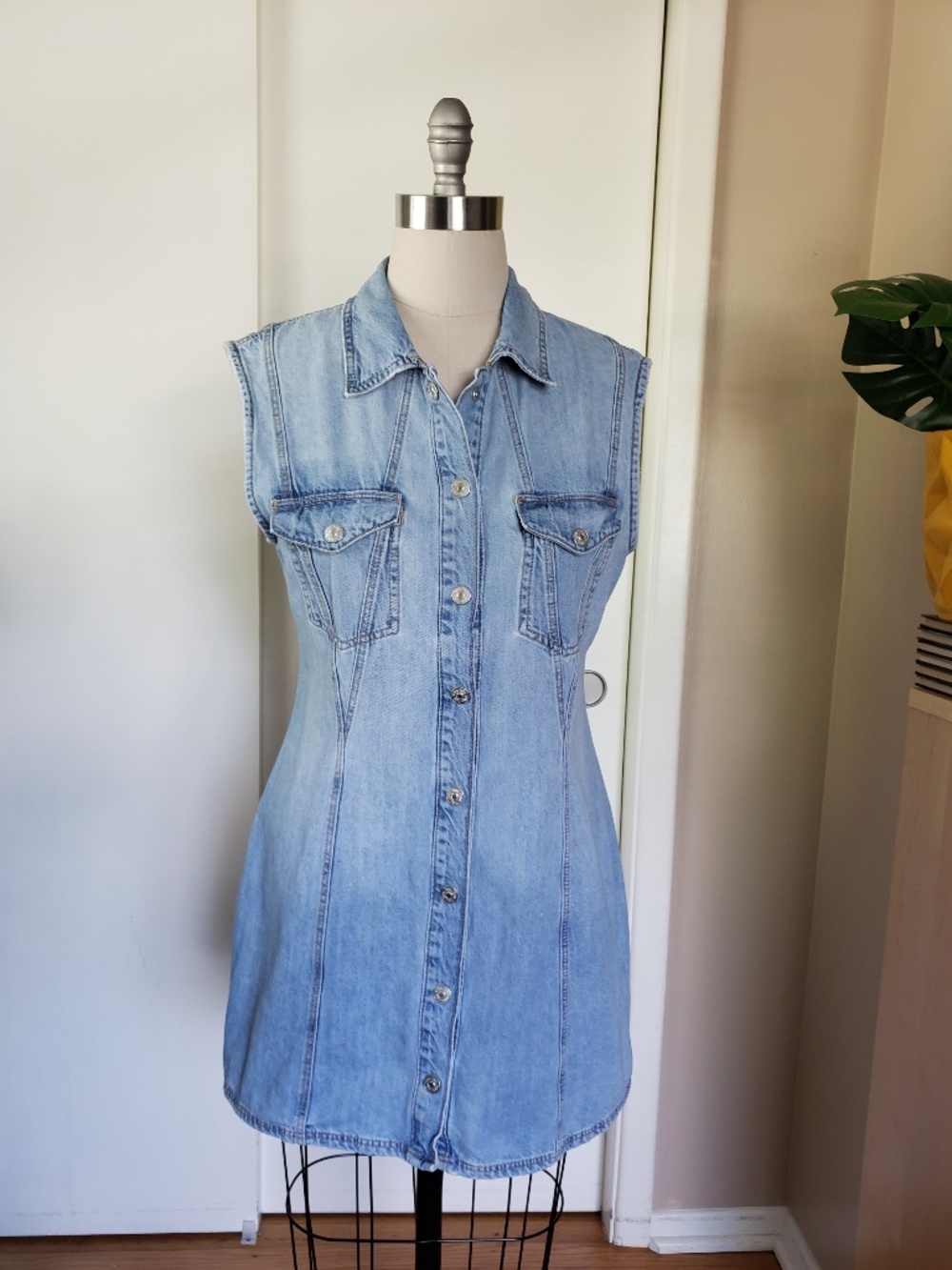 Zara Essential Denim Dress Size XL